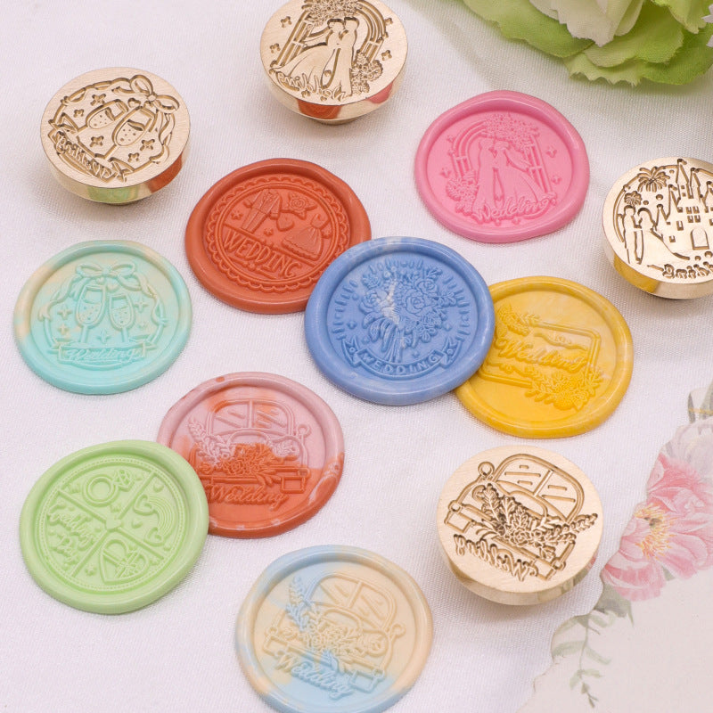 Wedding Wax Seal Stamp Brass Heads