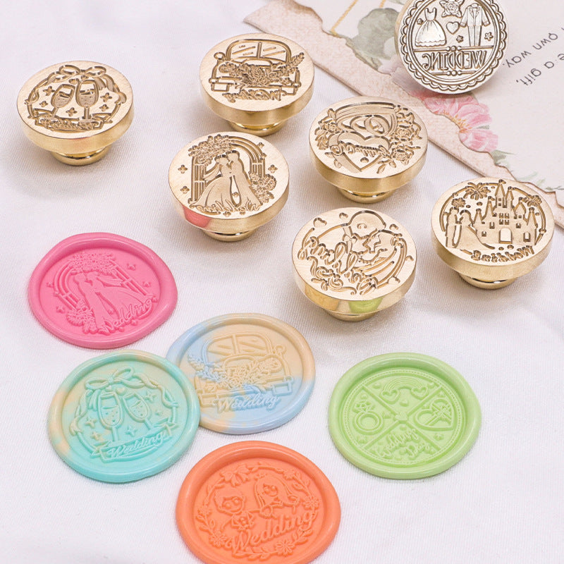 Wedding Wax Seal Stamp Brass Heads