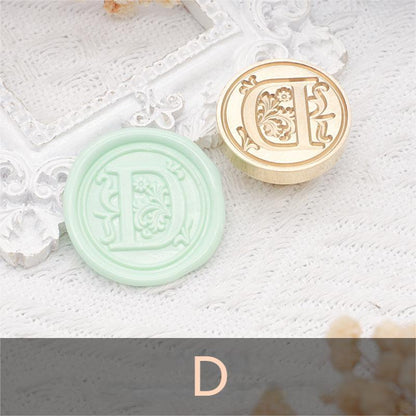 26 Alphabet Letters Classic A-Z Wax Seal Stamp Brass Head
