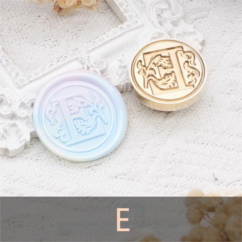26 Alphabet Letters Classic A-Z Wax Seal Stamp Brass Head