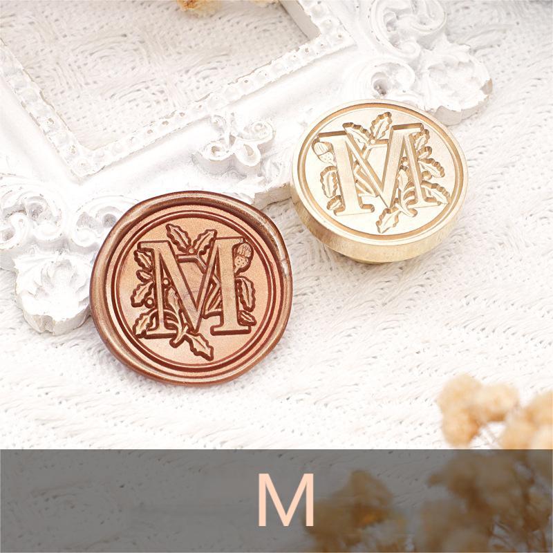 26 Alphabet Letters Classic A-Z Wax Seal Stamp Brass Head