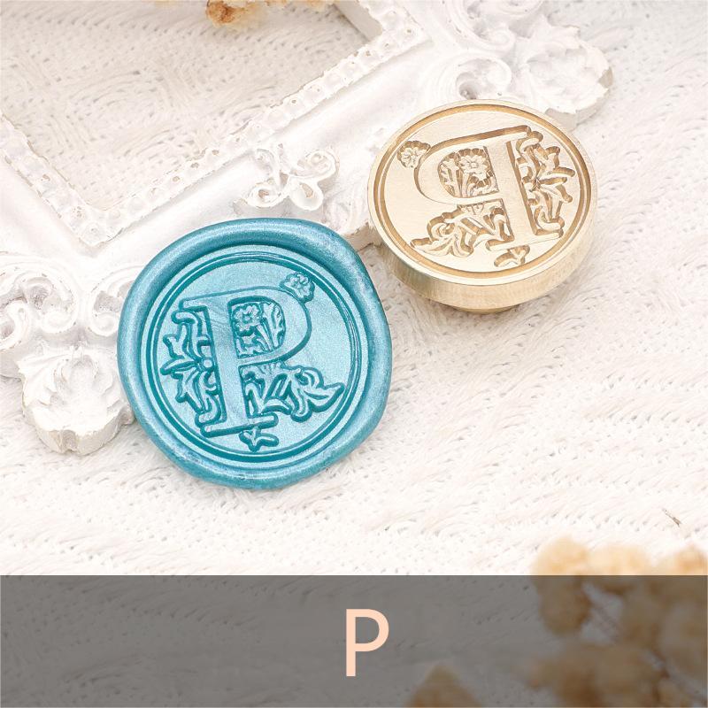 26 Alphabet Letters Classic A-Z Wax Seal Stamp Brass Head