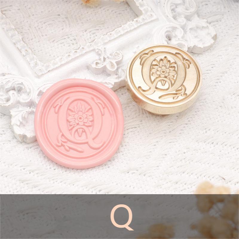 26 Alphabet Letters Classic A-Z Wax Seal Stamp Brass Head