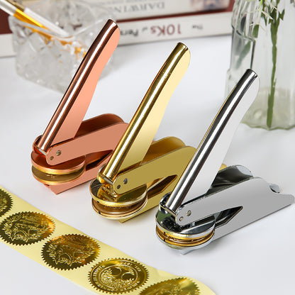 Personalized Custom LOGO Metal Embossing Stamp