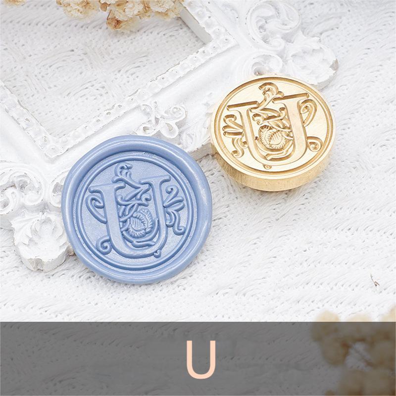 26 Alphabet Letters Classic A-Z Wax Seal Stamp Brass Head
