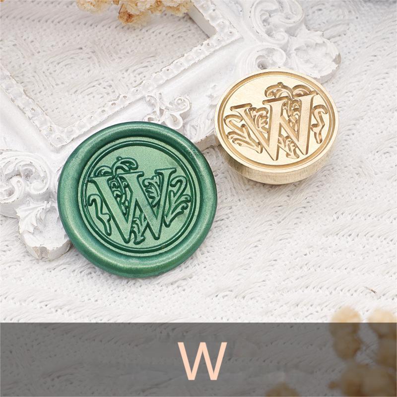 26 Alphabet Letters Classic A-Z Wax Seal Stamp Brass Head