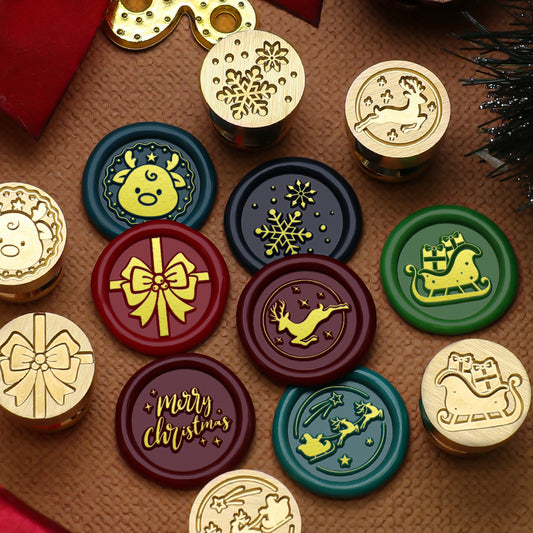 1.5cm Christmas Wax Seal Stamp Brass Head
