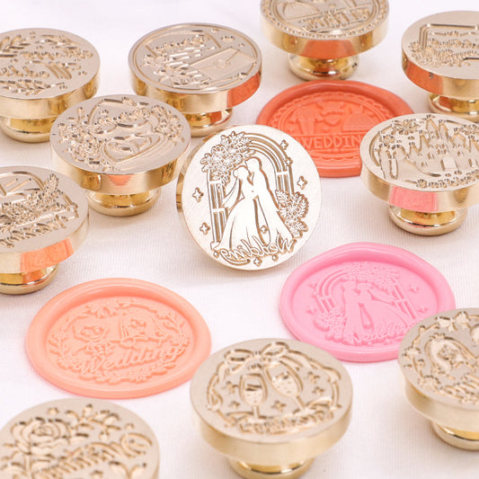 Wedding Wax Seal Stamp Brass Heads