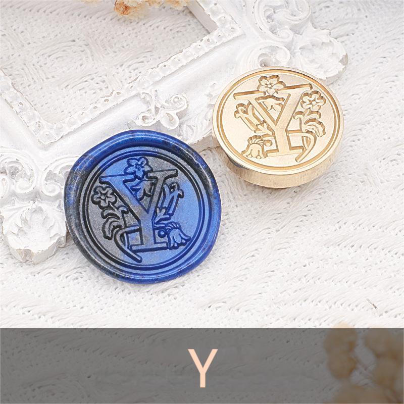 26 Alphabet Letters Classic A-Z Wax Seal Stamp Brass Head
