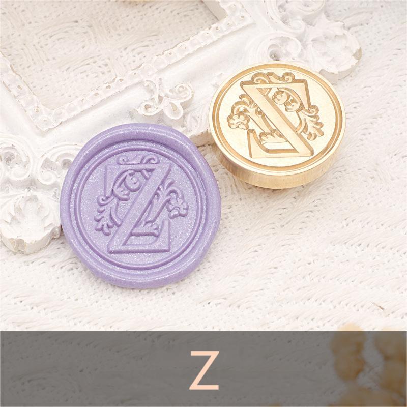26 Alphabet Letters Classic A-Z Wax Seal Stamp Brass Head