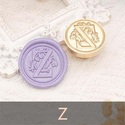 26 Alphabet Letters Classic A-Z Wax Seal Stamp Brass Head