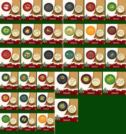 1.5cm Christmas Wax Seal Stamp Brass Head