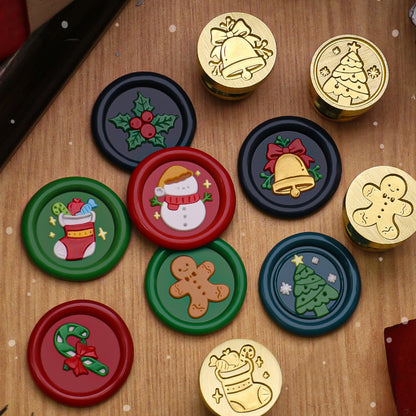 1.5cm Christmas Wax Seal Stamp Brass Head