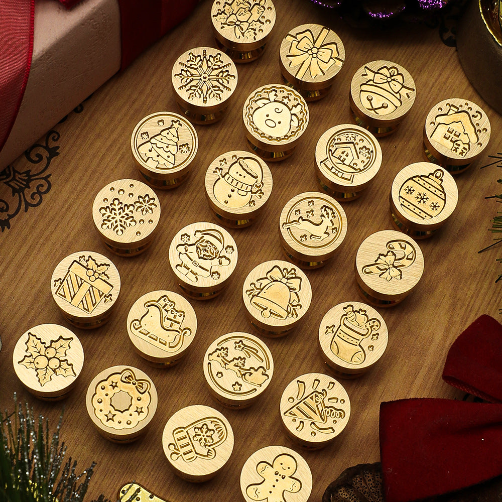1.5cm Christmas Wax Seal Stamp Brass Head