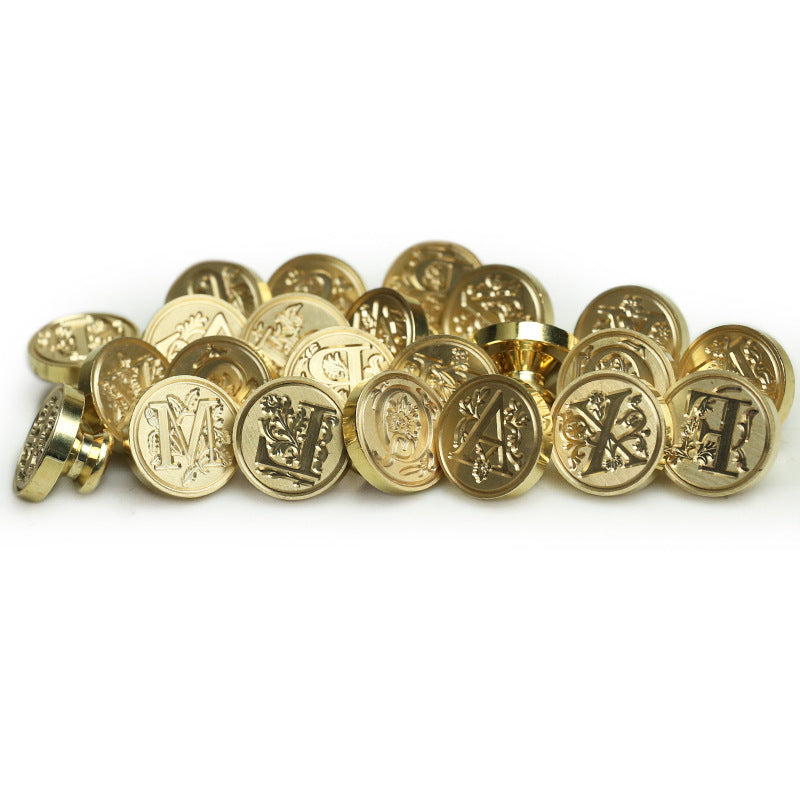 26 Alphabet Letters Classic A-Z Wax Seal Stamp Brass Head