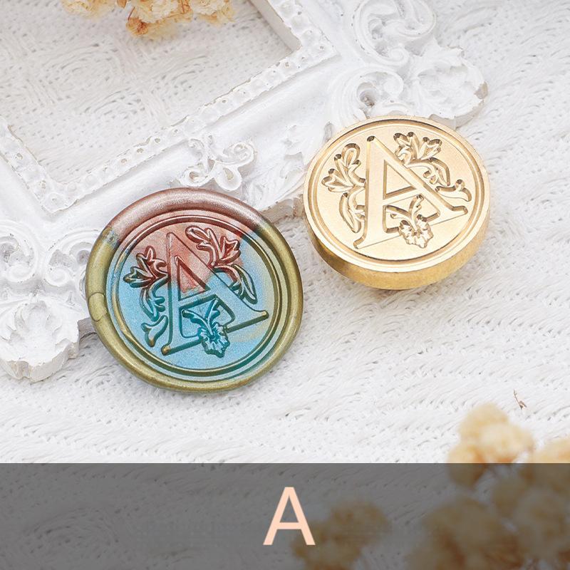 Klassieke initiële wax zegel stempel alfabet 26 letter A-Z Klassieke initiële wax zegel stempel alfabet 26 letter A-Z