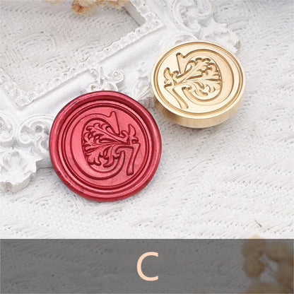 26 Alphabet Letters Classic A-Z Wax Seal Stamp Brass Head