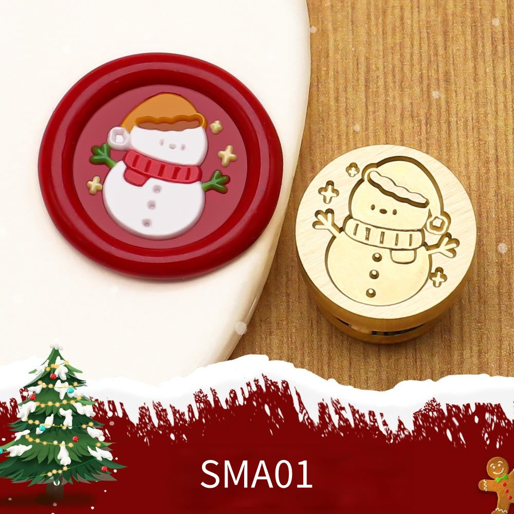 1.5cm Christmas Wax Seal Stamp Brass Head