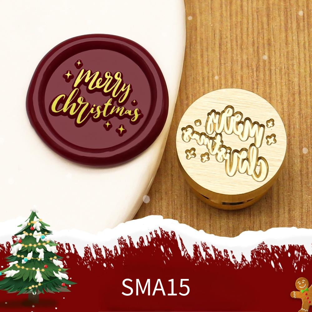 1.5cm Christmas Wax Seal Stamp Brass Head