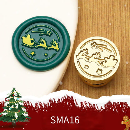 1.5cm Christmas Wax Seal Stamp Brass Head