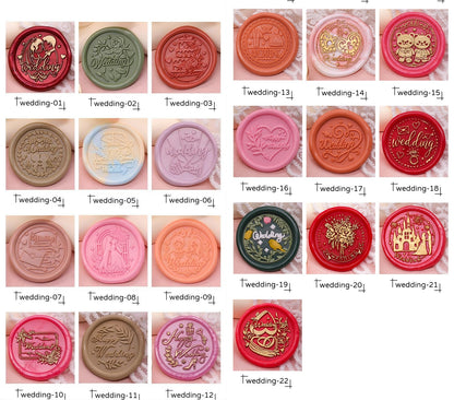 Wedding Wax Seal Stamp Brass Heads